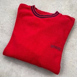 Vintage Speedo Sport Systems Red Fleece Sweater - Size L